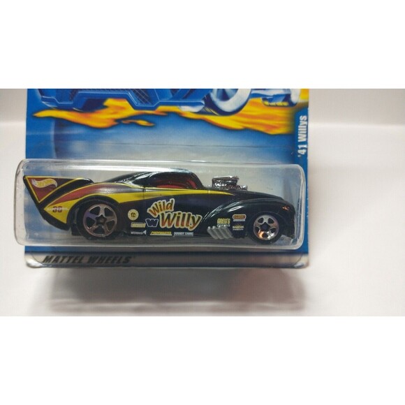 2001 Hot Wheels Collector #110 - '41 Willys, Black with Chrome 5-Spoke Wheel - Picture 2 of 6